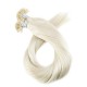 #614 WHITE BLONDE U-tip Fusion Pre-Bonded Premium 6A Hair Extensions 25g/qty 20"