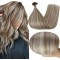 #8/60 ASH BROWN/PLATINUM BLONDE U-Tip Highlight Pre-Bonded air Extensions 50g/qty 20"