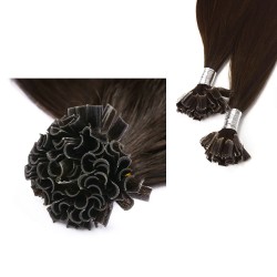 #2 DARKEST BROWN U-tip Fusion Pre-Bonded Hair Extensions 50g/qty