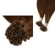 #4 CHOCOLATE BROWN U-tip Fusion Pre-Bonded Hair Extensions 50g/qty 20"/22"/24"