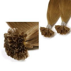#6 CHESTNUT BROWN U-tip Fusion Pre-Bonded Hair Extensions 50g/qty
