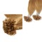 #12 LIGHT GOLDEN BROWN U-tip Fusion Pre-Bonded Hair Extensions 50g/qty