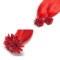 #RED U-tip Fusion Pre-Bonded Hair Extensions 50g/qty 20"