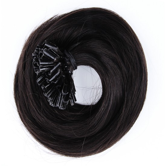 Fusion Pre-bonded U-tip Hair Extensions #1B NATURAL BLACK 50 grams/Qty Lengths 20"/22"/24"
