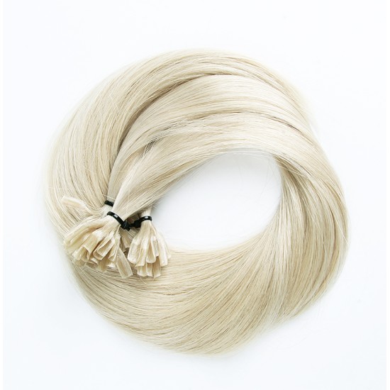 #60 PLATINUM BLONDE U-tip Fusion Pre-Bonded Hair Extensions 50g/qty 20"/22"/24" #60 PLATINUM BLONDE U-tip Fusion Pre-Bonded Hair Extensions 50g/qty 20"/22"/24"