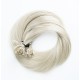 #614 WHITE BLONDE U-tip Fusion Pre-Bonded Premium 6A Hair Extensions 25g/qty 20"