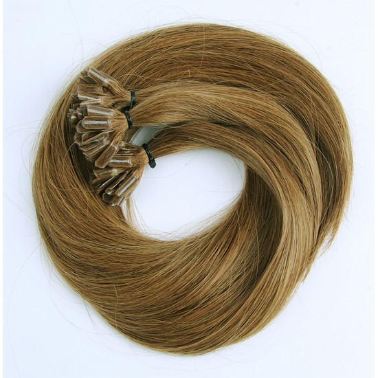 #6 CHESTNUT BROWN U-tip Fusion Pre-Bonded Hair Extensions 50g/qty 20"/22"/24"