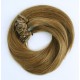 #6 CHESTNUT BROWN V-tip Fusion Pre-bonded Premium 6A Hair Extensions 50g/qty 20"