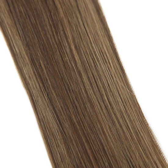 #3/12 DARK BROWN/LIGHT GOLDEN BROWN U-Tip Highlight Pre-Bonded air Extensions 50g/qty 20"