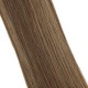 #3/12 DARK BROWN/LIGHT GOLDEN BROWN Nano Tip/Ring Highlight hair Extensions 50g Length 20" Straight