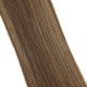 #3/12 DARK BROWN/LIGHT GOLDEN BROWN Nano Tip/Ring Highlight Hair Extension 50g/qty 20" 