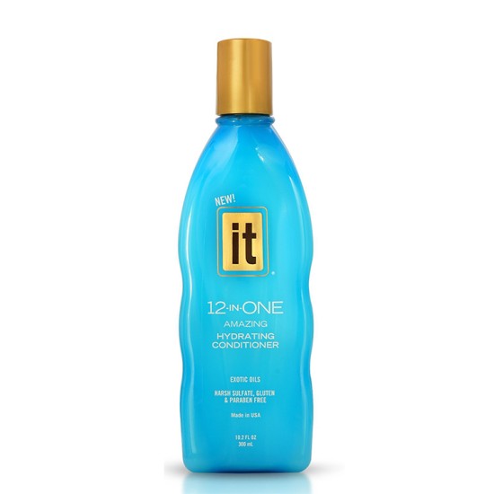 IT 12-in-ONE Hydrating Shampoo & Conditioner Bottle 10.2 oz / 300 ml IT 12-in-ONE Hydrating Shampoo & Conditioner Bottle 10.2 oz / 300 ml