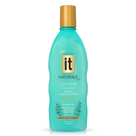 IT Naturals 12-in-ONE Argan Oil Shine Shampoo/Conditioner DUAL  10.2 oz / 300 ml 