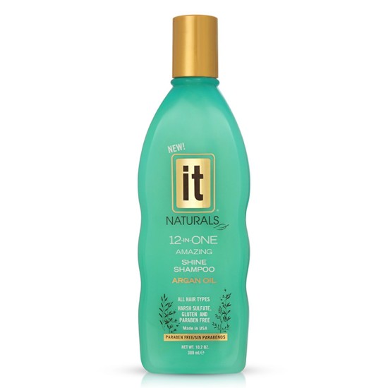 IT Naturals 12-in-ONE Argan Oil Shine Shampoo/Conditioner DUAL  10.2 oz / 300 ml 