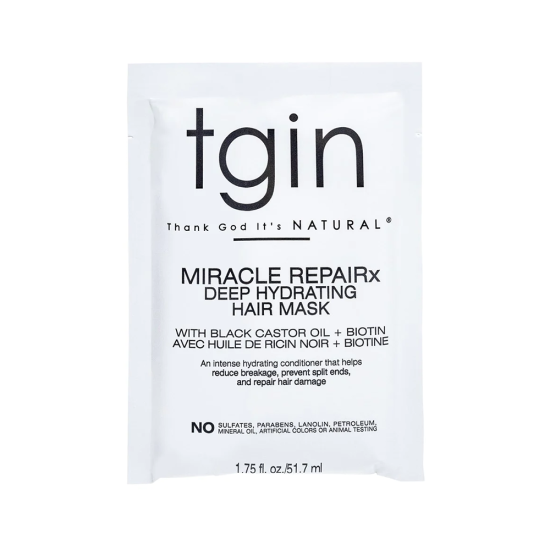 TGIN MIRACLE REPAIRX DEEP HYDATING HAIR MASK PACKET (1.75oz)