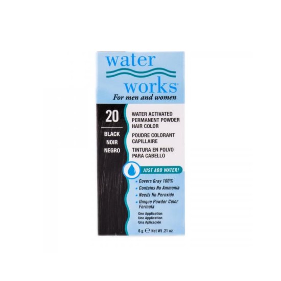 WATERWORKS PERMANENT POWDER HAIR COLOR NO CHEMICAL ADDED WATERWORKS PERMANENT POWDER HAIR COLOR NO CHEMICAL ADDED