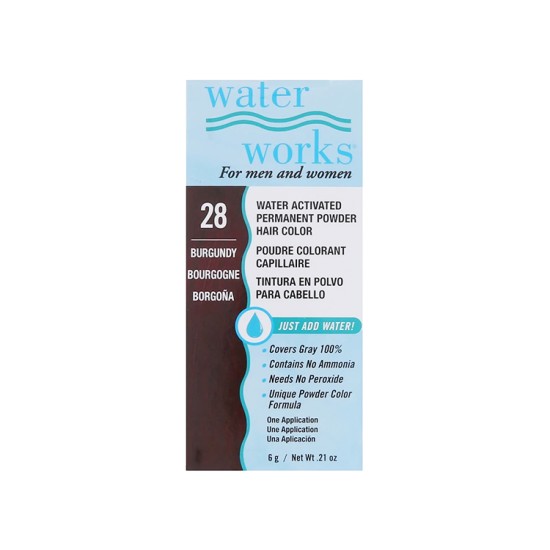 WATERWORKS PERMANENT POWDER HAIR COLOR NO CHEMICAL ADDED WATERWORKS PERMANENT POWDER HAIR COLOR NO CHEMICAL ADDED