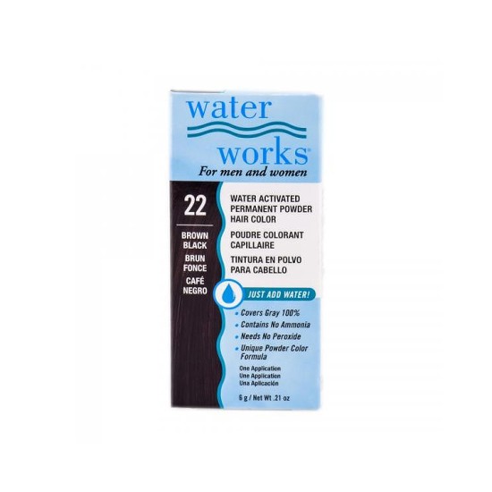 WATERWORKS PERMANENT POWDER HAIR COLOR NO CHEMICAL ADDED WATERWORKS PERMANENT POWDER HAIR COLOR NO CHEMICAL ADDED
