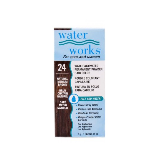 WATERWORKS PERMANENT POWDER HAIR COLOR NO CHEMICAL ADDED WATERWORKS PERMANENT POWDER HAIR COLOR NO CHEMICAL ADDED