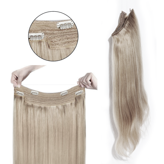 #18 ASH BLONDE Halo Hair Extensions 100g 20"