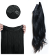 PRE-ORDER ONLY #1 JET BLACK Halo Hair Extensions 100g 20"