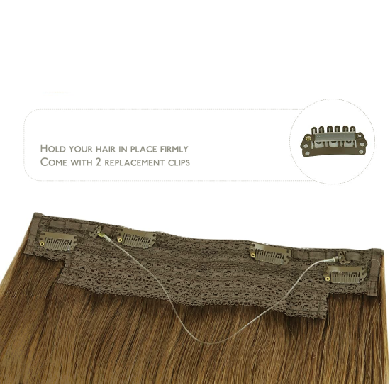 PRE-ORDER ONLY! #6 CHESTNUT BROWN Halo Hair Extensions 100g 20"