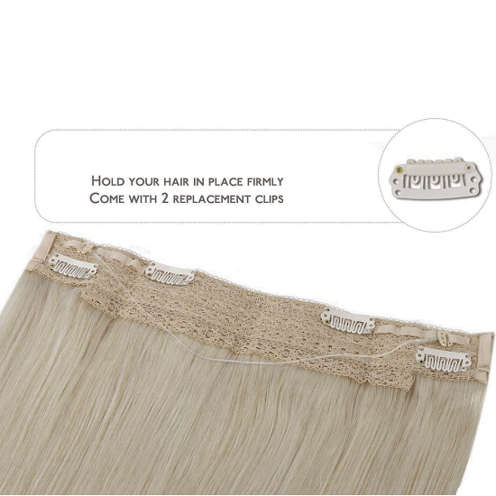 #18 ASH BLONDE Halo Hair Extensions 100g 20"