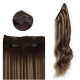 #2/8 DARKEST BROWN/ASH BROWN Halo Highlight Hair Extensions 100g 20"