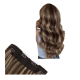 #2/8 DARKEST BROWN/ASH BROWN Halo Highlight Hair Extensions 100g 20" #2/8 DARKEST BROWN/ASH BROWN Halo Highlight Hair Extensions 100g 20"