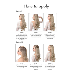 #8 ASH BROWN Halo Hair Extensions 100g 20"