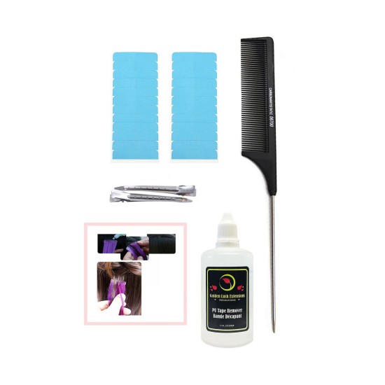 Tape Hair Tools Set (Fast Act!) Adhesive Tape/Lace Wig Remover Solution Bottle 1.5oz Tape Hair Tools Set (Fast Act!) Adhesive Tape/Lace Wig Remover Solution Bottle 1.5oz