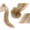#12/60 LIGHT GOLDEN BROWN/PLATINUM BLONDE U-Tip Highlight Pre-Bonded air Extensions 50g/qty 20"