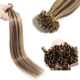 #3/12 DARK BROWN/LIGHT GOLDEN BROWN U-Tip Highlight Pre-Bonded air Extensions 50g/qty 20"