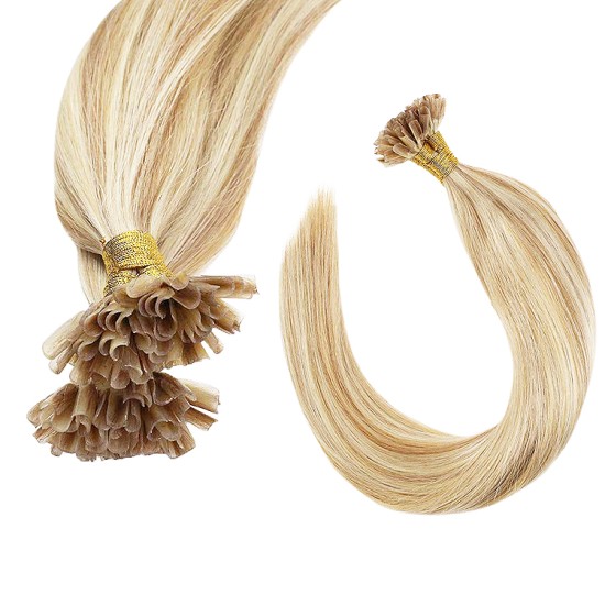 #16/60 HONEY BLONDE/PLATINUM BLONDE U-Tip Highlight Pre-Bonded Hair Extensions 50g/qty 20" #16/60 HONEY BLONDE/PLATINUM BLONDE U-Tip Highlight Pre-Bonded Hair Extensions 50g/qty 20"