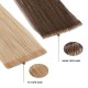 #3 DARK BROWN Invisible Tape-in Hair Extensions 10pcs/qty 20"/22"