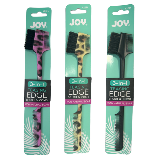Joy 3 in 1 Teasing Edge Brush & Comb