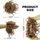 #12H24 Messy Bun Hair Extensions Synthetic Thick Donut Tousled Updo