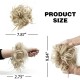 #18H613 Messy Bun Hair Extensions Synthetic Thick Donut Tousled Updo