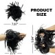 #1 Messy Bun Hair  Extensions Synthetic Thick Donut Tousled Updo 