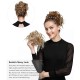 #12H24 Messy Bun Hair Extensions Synthetic Thick Donut Tousled Updo