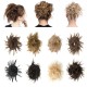 #18H613 Messy Bun Hair Extensions Synthetic Thick Donut Tousled Updo