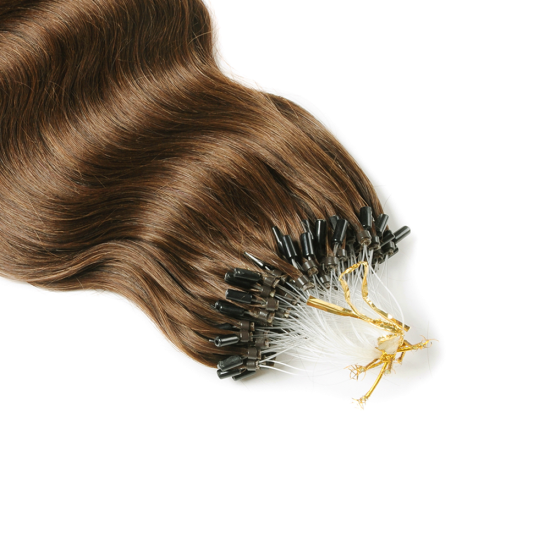 Micro Loop Hair Extensions - #3 Dark Brown 50g Length 20" Micro Loop Hair Extensions - #3 Dark Brown 50g Length 20"