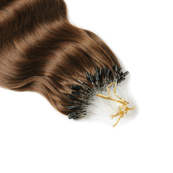 #4 CHOCOLATE BROWN Micro Loop Hair Extensions 50g/qty 20"