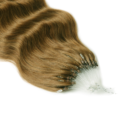 #6 CHESTNUT BROWN Micro Loop Hair Extensions 50g/qty 20"