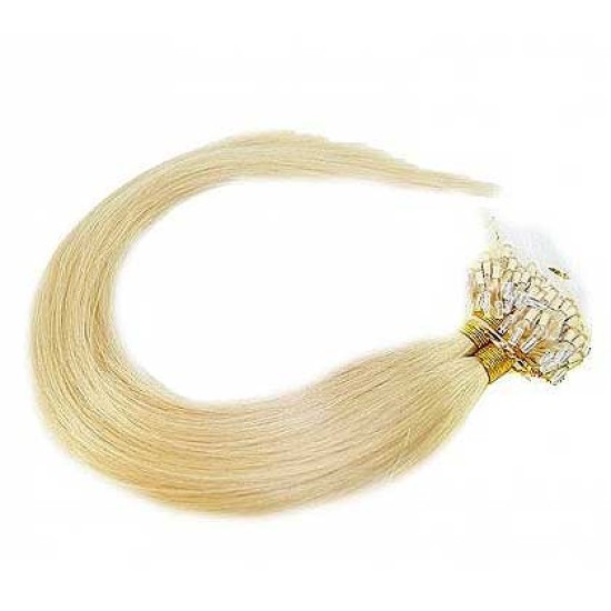 Color #22 BEACH BLONDE Micro Loop Hair Extensions 50 grams/Qty Length 20"  Straight