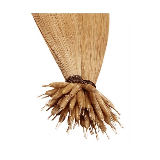 #12 LIGHT GOLDEN BROWN Nano Tip/Ring Hair Extensions 50g/qty 