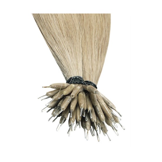 #18 ASH BLONDE Nano Tip/Ring hair Extensions 50g Length 20/22" #18 ASH BLONDE Nano Tip/Ring hair Extensions 50g Length 20/22"