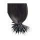 #1B NATURAL BLACK Nano Tip/Ring Hair Extensions 50g/qty 20/22" 