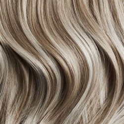 #8/60 ASH BROWN/PLATINUM BLONDE Nano Tip/Ring Highlight Hair Extensions 50g/qty 20"