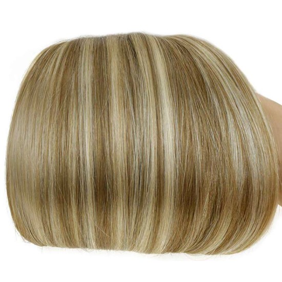 #8/22 ASH BROWN/BEACH BLONDE Nano Tip/Ring Highlight hair Extensions 50g Length 20"